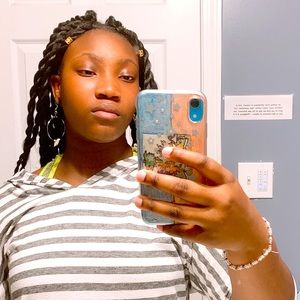 Dangled hoop earrings with seashells!!!